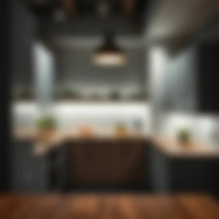 Innovative Lighting Design for Compact Kitchens Innovative lighting design in a compact kitchen