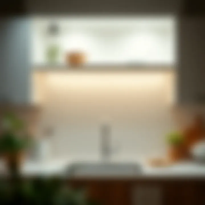 Under-Cabinet Lighting in Small Spaces Under-cabinet lighting showcasing kitchen workspace