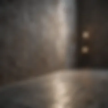 Close-up of textured tile surfaces enhancing aesthetic appeal