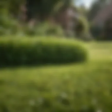 A Lush Lawn Post-Grub Treatment Healthy lawn after grub treatment