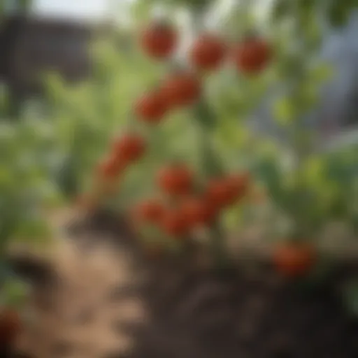 Vibrant tomato plants thriving under the Southern California sun