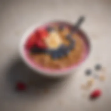 Smoothie Bowl with Granola and Berries Close-up of a smoothie bowl topped with granola and berries