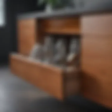 Hidden Compartments for a Sleek Look Elegant cabinet design featuring hidden compartments for organization