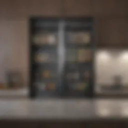 Innovative cabinet organization using vertical dividers for gadgets