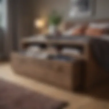 Aesthetic Appeal of Under-Bed Storage Stylish bedroom featuring a chest of drawers enhancing the aesthetic appeal.
