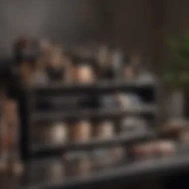 Stylish Makeup Storage Solutions Elegant makeup organization with stylish containers