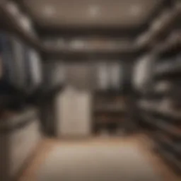 Elegant organization of garments in a closet