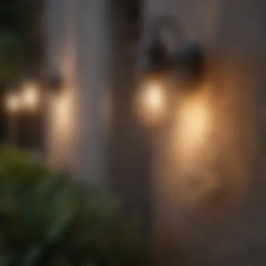 Various sizes of outdoor lighting fixtures displayed together
