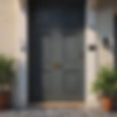 Maintaining the Beauty of Painted Wooden Doors A well-maintained wooden door with a fresh coat of paint.