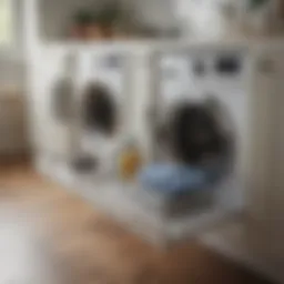 Sleek over the washer organizer showcasing multiple compartments