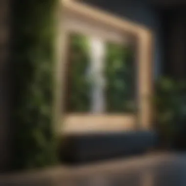 Integrating Nature into Design Elegant indoor space featuring a structured plant wall