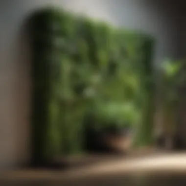 Creating Tranquility with Greenery A serene environment enhanced by a beautifully crafted plant wall