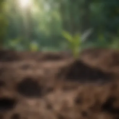Preparing Soil for Optimal Bamboo Growth Soil preparation for bamboo planting with tools and organic material