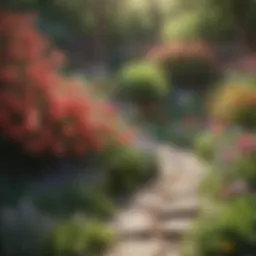 Colorful spring blooms in a vibrant garden