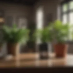 Indoor plants enhancing air quality