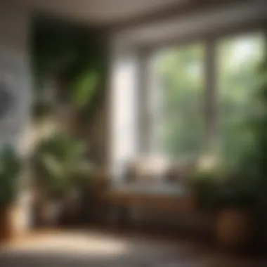 Cozy Reading Nook with Plants Cozy reading nook adorned with greenery and natural light