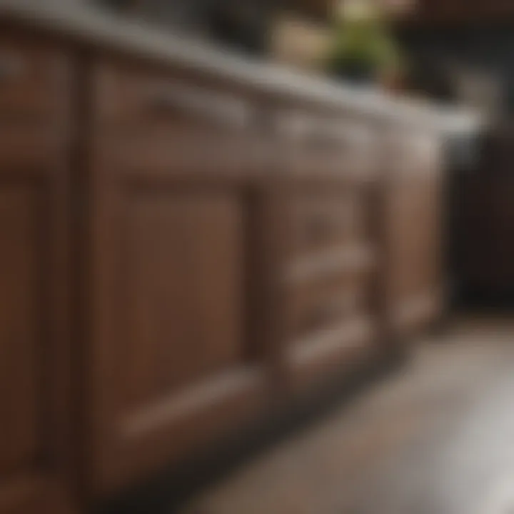 Before and after transformation of kitchen cabinet fronts