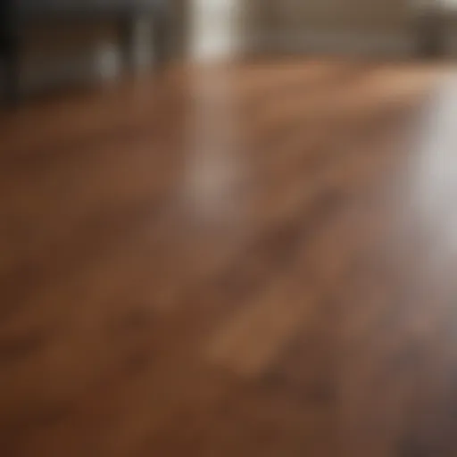 Stunning transformation of a hardwood floor after refinishing