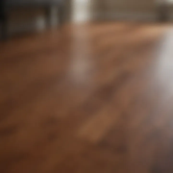 Stunning transformation of a hardwood floor after refinishing