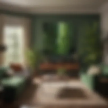 Earthy Greens for a Harmonious Home Earthy greens blending with modern decor for a serene feel