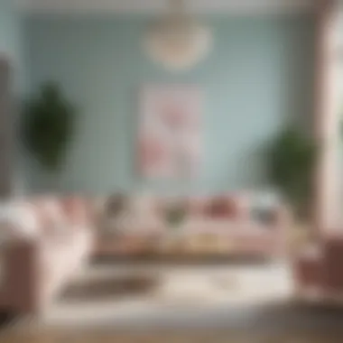 Pastel Serenity in Living Rooms Soft pastel shades creating a calming living room environment