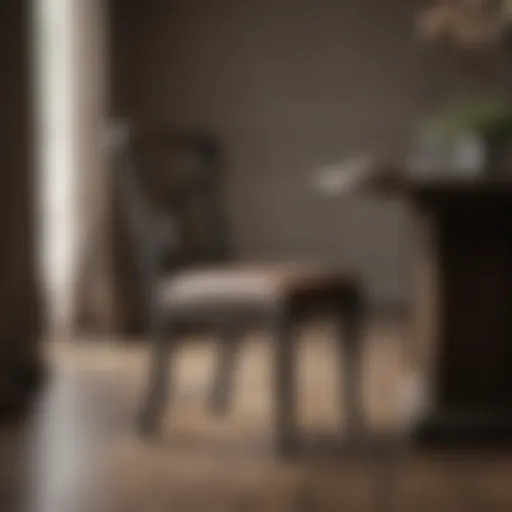 Elegant Restoration Hardware dining chair in a modern setting