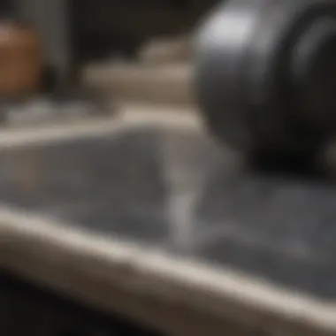Tools for Polishing Granite Surfaces Polishing tools and materials ready for granite restoration