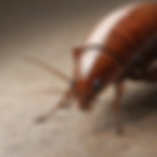 Close-up of a cockroach on a surface