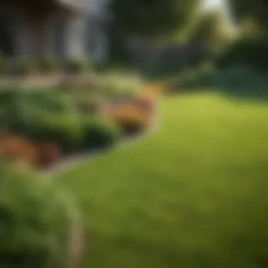 Lawn Transformation Through the Seasons Seasonal changes in a well-maintained lawn