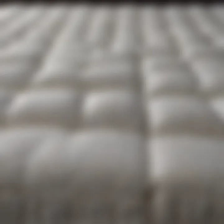 A visual chart illustrating durability ratings of various mattress types