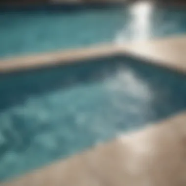 Close-up of clear, inviting pool water