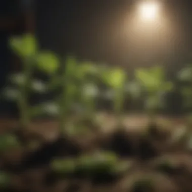 Healthy cucumber seedlings in a nurturing environment