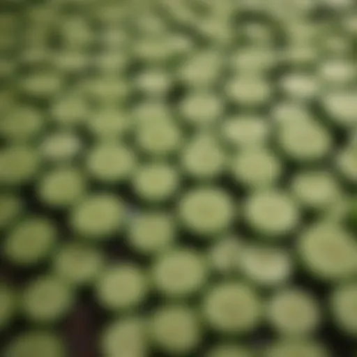 Selection of cucumber seeds in various varieties