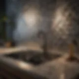 Elegant backsplash design showcasing geometric patterns