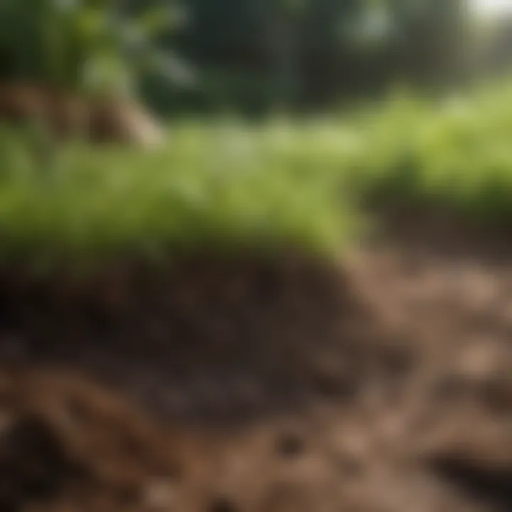 Aerated soil promoting nutrient absorption