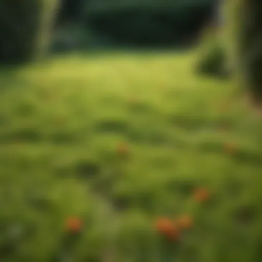 Healthy lawn after scarification