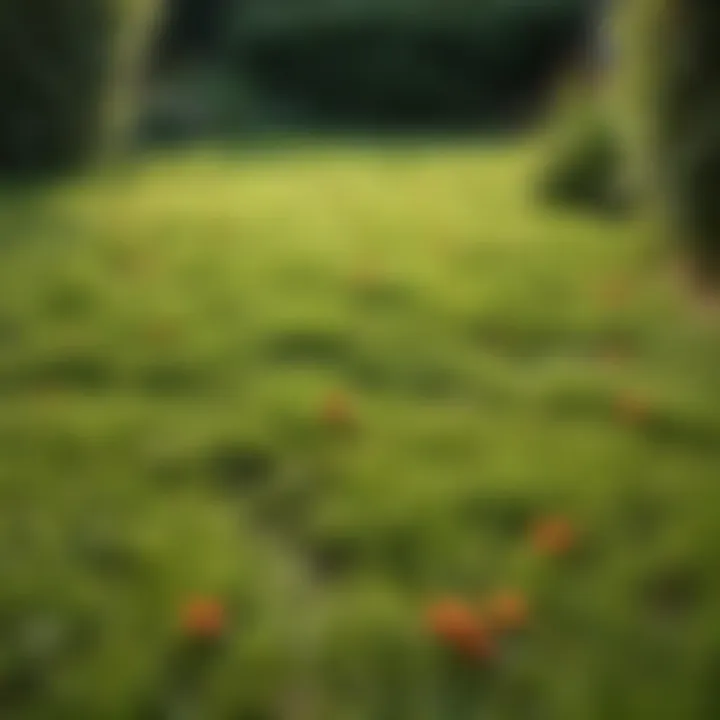 Healthy lawn after scarification