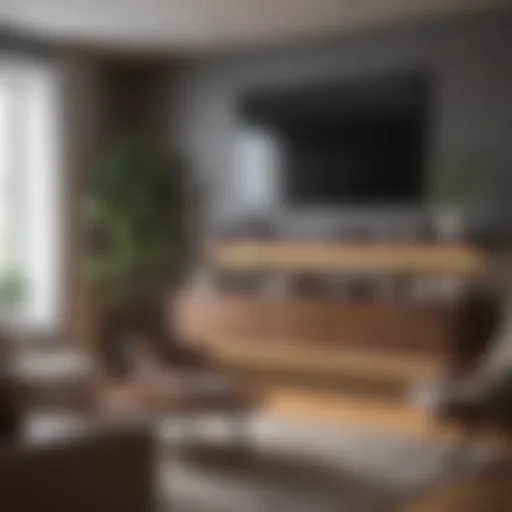 Modern living room with innovative storage solutions