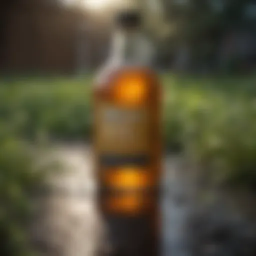 Natural remedy for weed control using vinegar