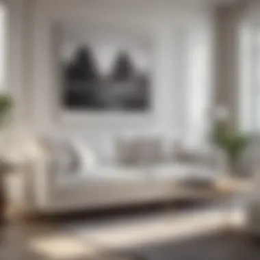 Stylish White Sofa Complementing Various Decor Styles Stylish white contemporary sofa complementing various decor styles