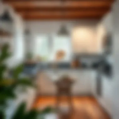 Timeless Beauty in Kitchen Interiors Charming kitchen interior featuring white and dark wood elements