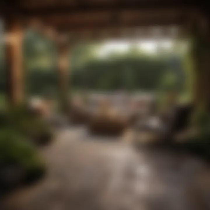 An inviting outdoor patio designed for relaxation and entertaining.