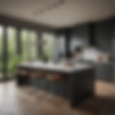 Functional and Aesthetic Kitchen Design A well-organized kitchen that highlights functionality and design.