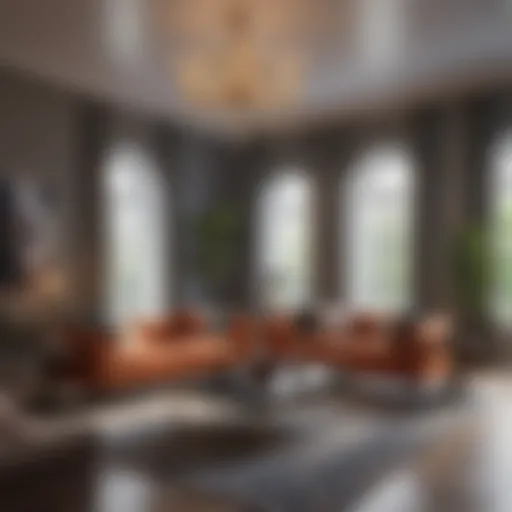 A beautifully designed living room showcasing thoughtful furniture arrangement and color coordination.