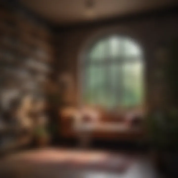 A cozy reading nook featuring unique decor and effective space utilization.