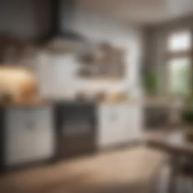 Interior view of a spacious countertop oven with various cooking settings