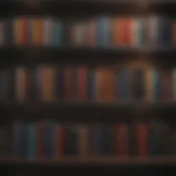 A beautifully organized bookshelf showcasing various home organizer books