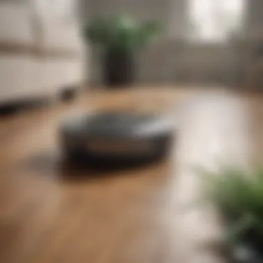 Technological Innovations in Self-Working Vacuums A close-up of advanced technology features in a robotic vacuum