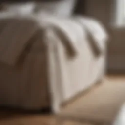 Elegant bottom bed sheet holder enhancing bedroom aesthetics