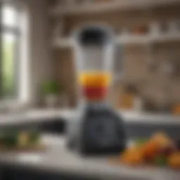 An elegant Vitamix blender on a kitchen counter showcasing its sleek design